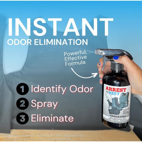 Arrest My Vest Midnight Scent Military Police Grade Odor Eliminating Spray 16 oz - Picture 15 of 16